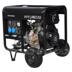 Дизельгенератор Hyundai DHY 6000LE 5 кВт + колеса в Смоленске