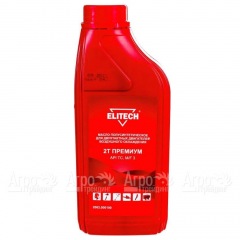 Масло моторное полусинтетическое Elitech 2002.000100 API TC, M/F 3 1 л для 2-х тактных двигателей в Смоленске