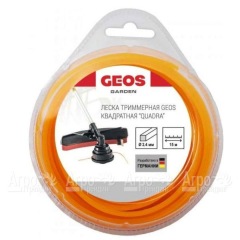 Леска триммерная квадратная GEOS by Al-Ko Quadra 2.4 мм, 15 м в блистере в Смоленске