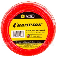 Корд триммерный Champion Twisted Square 1.6мм, 15м (витой квадрат) в Смоленске