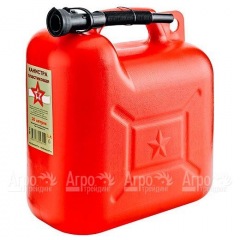 Канистра пластиковая для топлива Звезда 20 л с заливным устройством в Смоленске