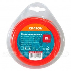 Леска триммерная Кратон Витой квадрат-2.4 мм в Смоленске