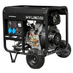Дизельгенератор Hyundai DHY 8000LE 5,5 кВт + колеса в Смоленске