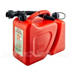 Канистра пластиковая комбинированная Звезда 5+2 л с заливным устройством в Смоленске