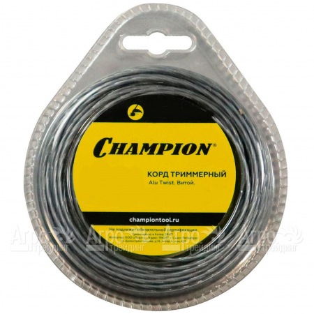 Корд триммерный Champion Alu Twist 3.0мм, 60м (витой)+нож  в Смоленске