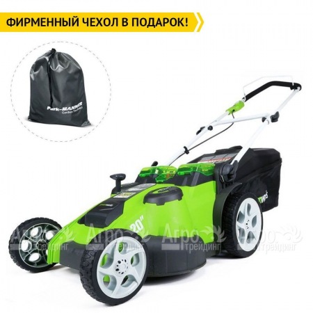 Газонокосилка аккумуляторная GreenWorks G-Max G40LM49DB 40V 49 см Twin Force (без батареи и зарядного устройства)  в Смоленске