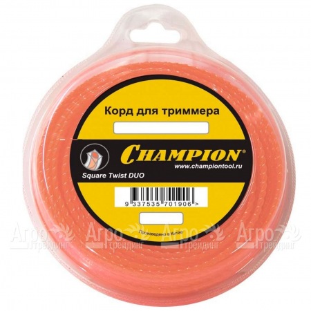 Корд триммерный Champion Square Twist Duo 2.4мм, 44м (витой квадрат)  в Смоленске