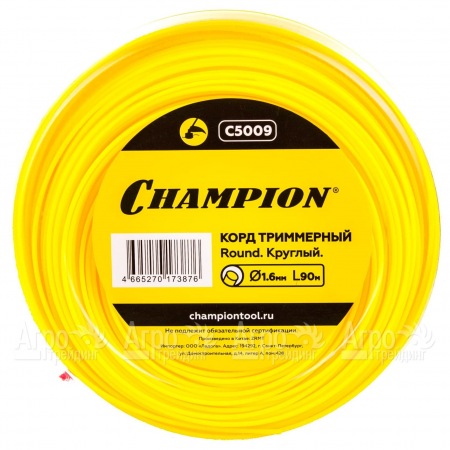 Корд триммерный Champion Round 1.6мм, 90м (круглый)  в Смоленске