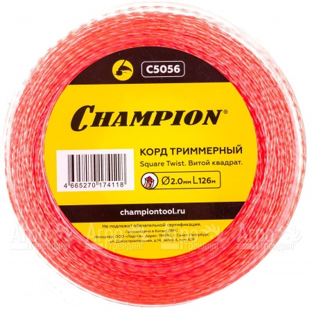 Корд триммерный Champion Square Twist Duo 2.0мм, 126м (витой квадрат)+нож  в Смоленске