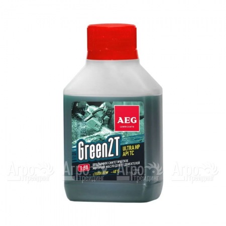 Масло синтетическое AEG Green HP 2T Motor Oil API TC 100 мл для 2-х тактных двигателей в Смоленске