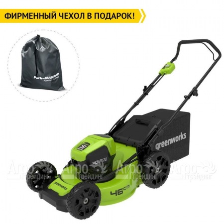 Газонокосилка аккумуляторная GreenWorks GD40LM46HP 6 Ач  в Смоленске