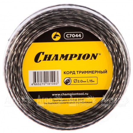Корд триммерный Champion Tri-twist 2.0мм, 15м (витой треугольник)  в Смоленске