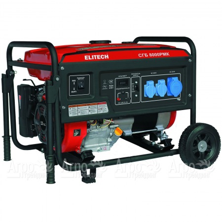 Бензогенератор Elitech СГБ 8000РМК 6 кВт  в Смоленске